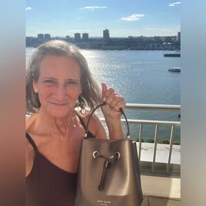 TOOK OFF HANG TAG, FINALLY FOUND SOMETHING TO WEAR w/Kate Spade Brwn Bucket Bag!
